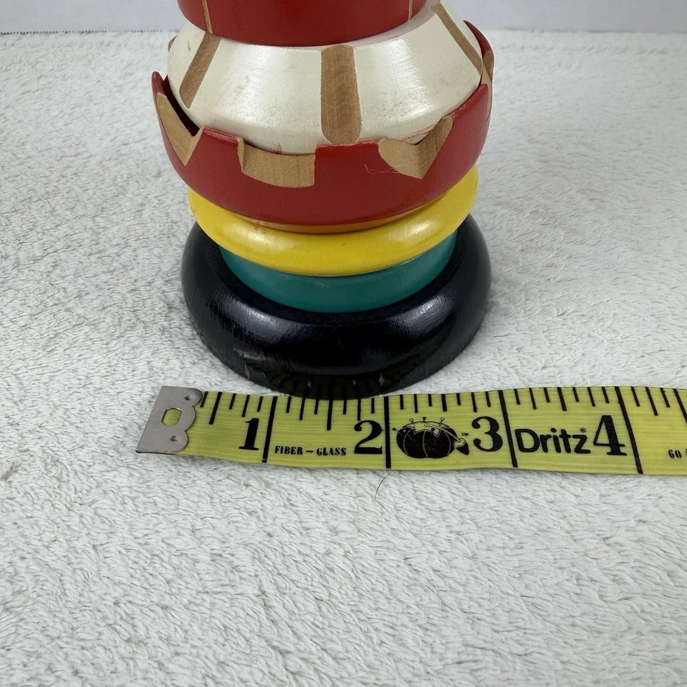 Vintage Russian Tall Wooden Stacking Kremlin Clock Tower‎ Toy Puzzle 18